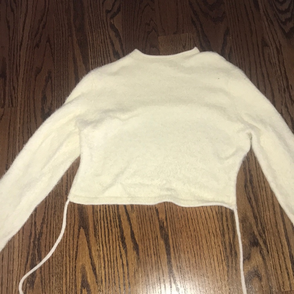Etophe Studios Open Back Fuzzy Sweater